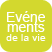 Les événements de la vie