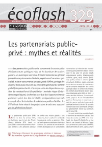 Les partenariats public-privé : mythes et réalités