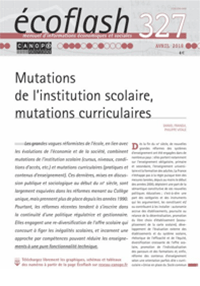 Mutations de l’institution scolaire, mutations curriculaires