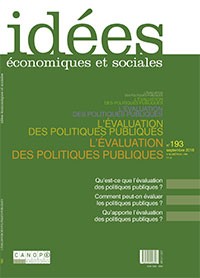 L’évaluation des politiques publiques