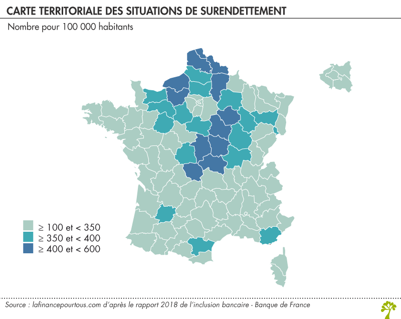 carte territoriale des situations de surendettement