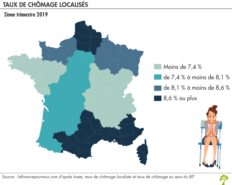 taux de chômage en France métropolitaine