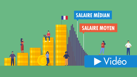 Moyenne et médiane : illustration à partir de l’exemple des salaires en France