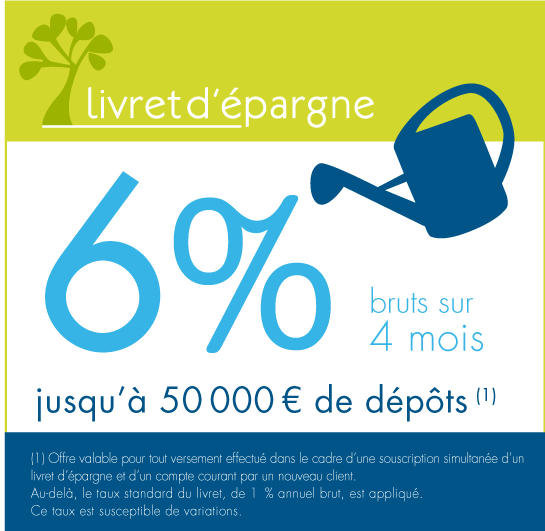 Offre livret épargne