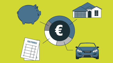 Budget planner,10 fiches pour gérer son budget, outils budgétaires, gestion  suivi des dépenses, téléchargeable, imprimable a4 - Un grand marché