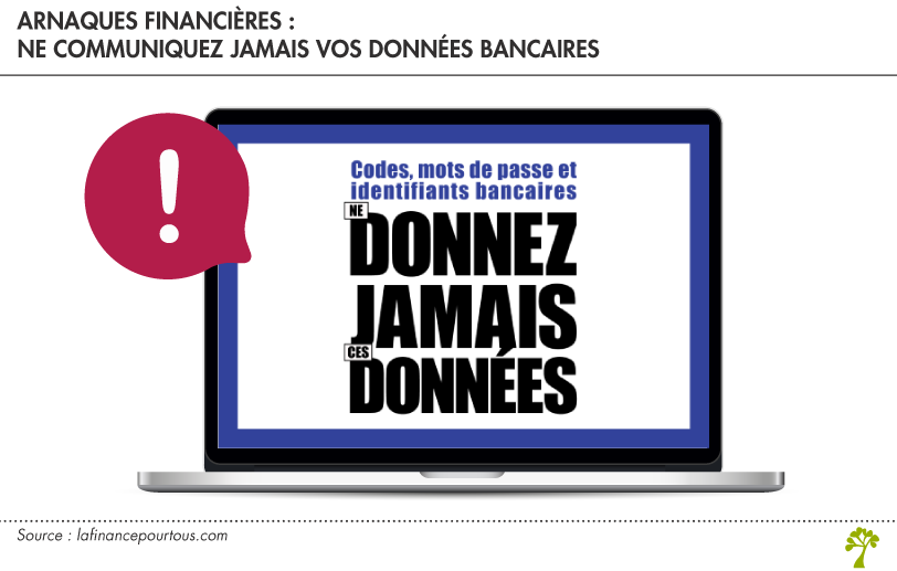 Arnaques financières : ne communiquez jamais vos données bancaires