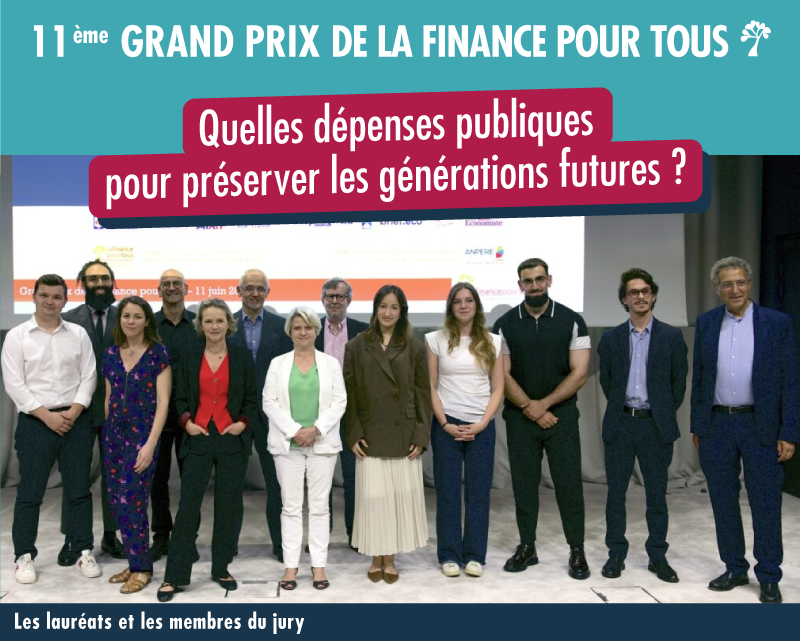 Lauréats et jury du Grand prix 2025 de La finance pour tous