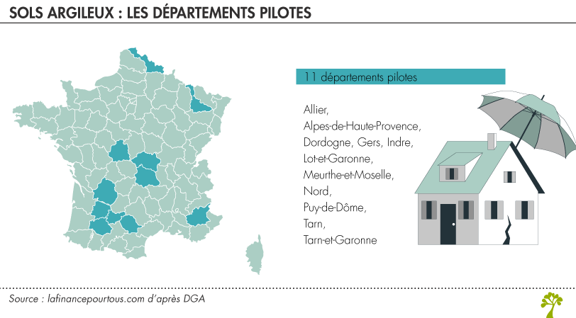 Sols argileux : lancement une aide à la prévention dans 11 départements