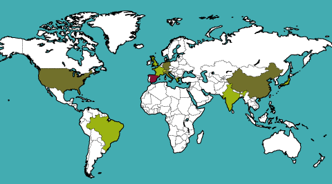 Les places boursieres dans le monde