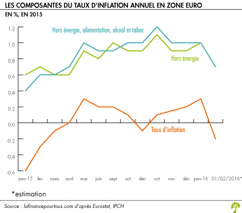 composantes du taux d inflation annuel en zone euro
