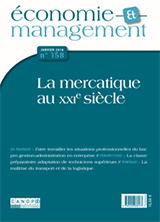 Economie et Management N 158 