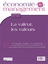 Economie et Management n 161 octobre 2016 